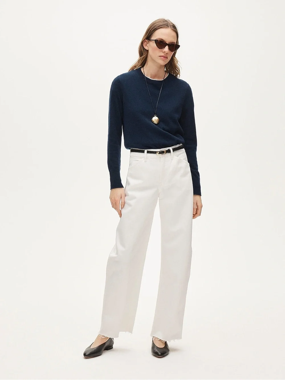 J. Crew Cashmere classic-fit crewneck sweater in Navy Blue Size XXS NWT
